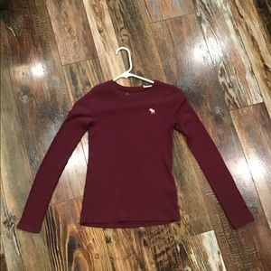Abercrombie Kids-Size 11-12-Burgundy-Very Worn